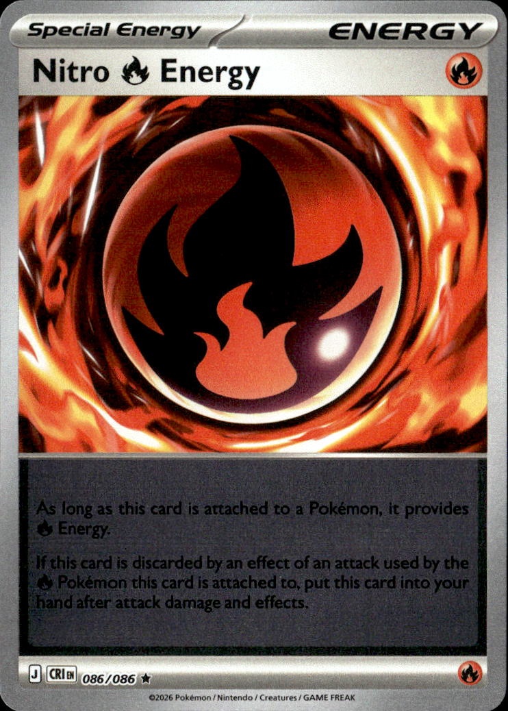 2026 Pokemon Cri En Nitro Energy graded slab
