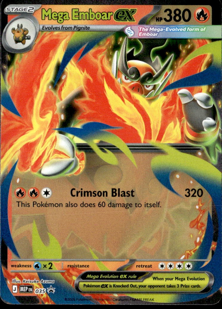 Mega Emboar Ex graded slab