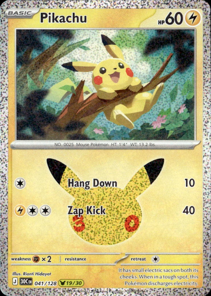 2026 Pokemon 30C En Pikachu graded slab