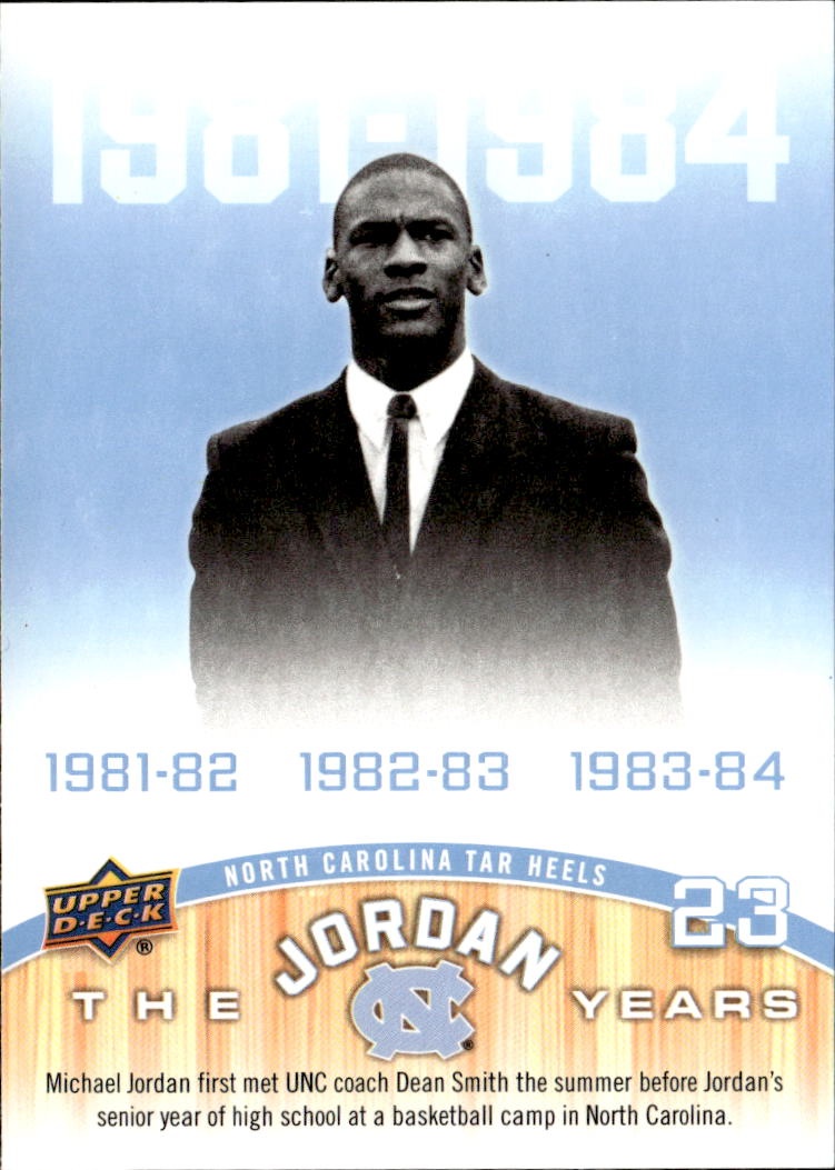 2010 U.D. North Carolina Michael Jordan graded slab