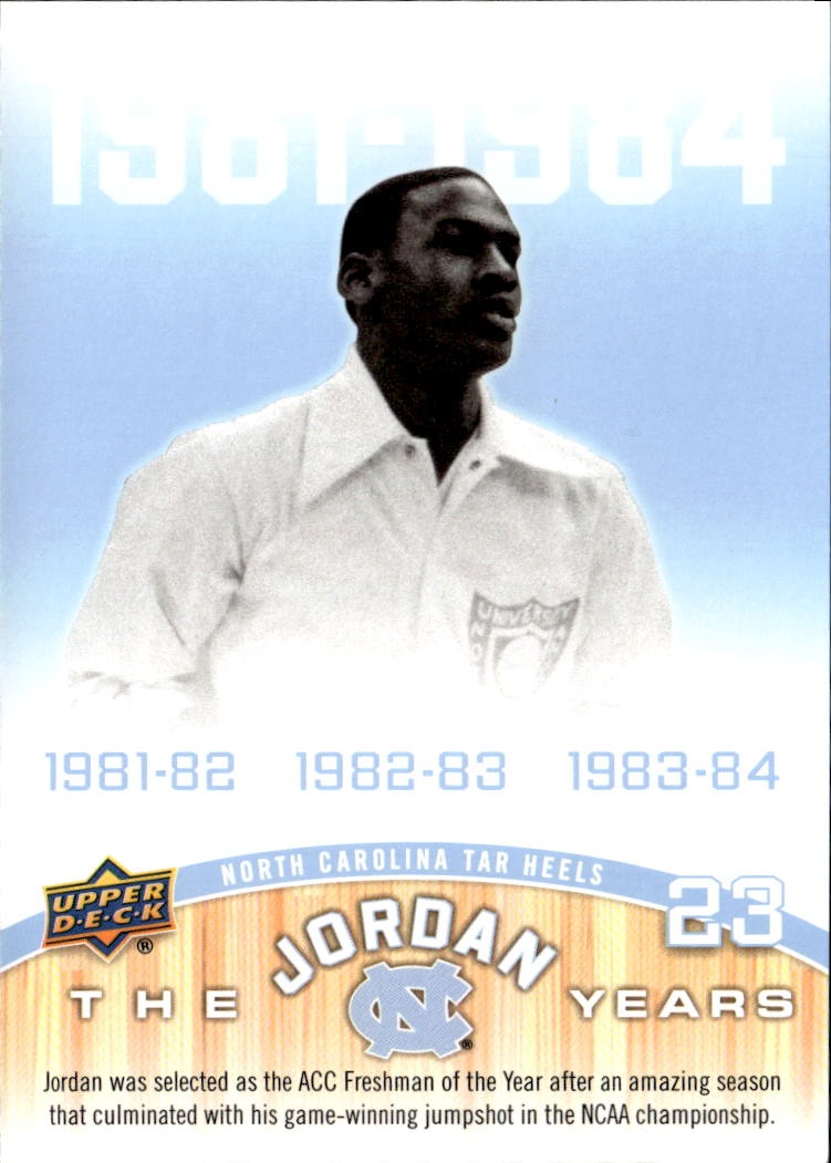 2010 U.D. North Carolina Michael Jordan graded slab