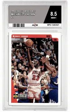 1997 COLLECTOR'S CHOICE #23 MICHAEL JORDAN MPE 8.5 NM/MT+ — graded card up for auction