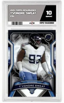 2025 TOPPS RESURGENCE #194 T'VONDRE SWEAT MPE 10 GEM/MT — graded card up for auction