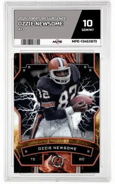 2025 TOPPS RESURGENCE #23 OZZIE NEWSOME MPE 10 GEM/MT — graded card up for auction