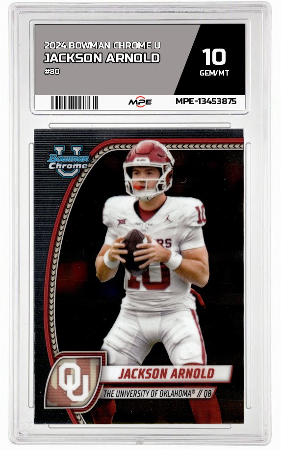2024 BOWMAN CHROME U #80 JACKSON ARNOLD MPE 10 GEM/MT — graded card auctioned from the MPE vault