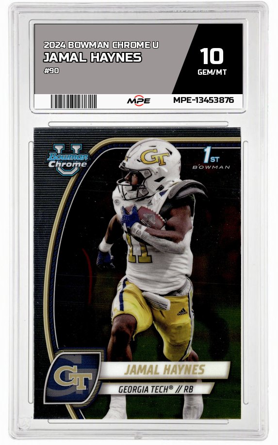 2024 BOWMAN CHROME U #90 JAMAL HAYNES MPE 10 GEM/MT — graded card auctioned from the MPE vault