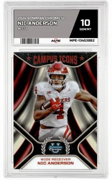 2024 BOWMAN CHROME U #CI-12 NIC ANDERSON MPE 10 GEM/MT — graded card up for auction