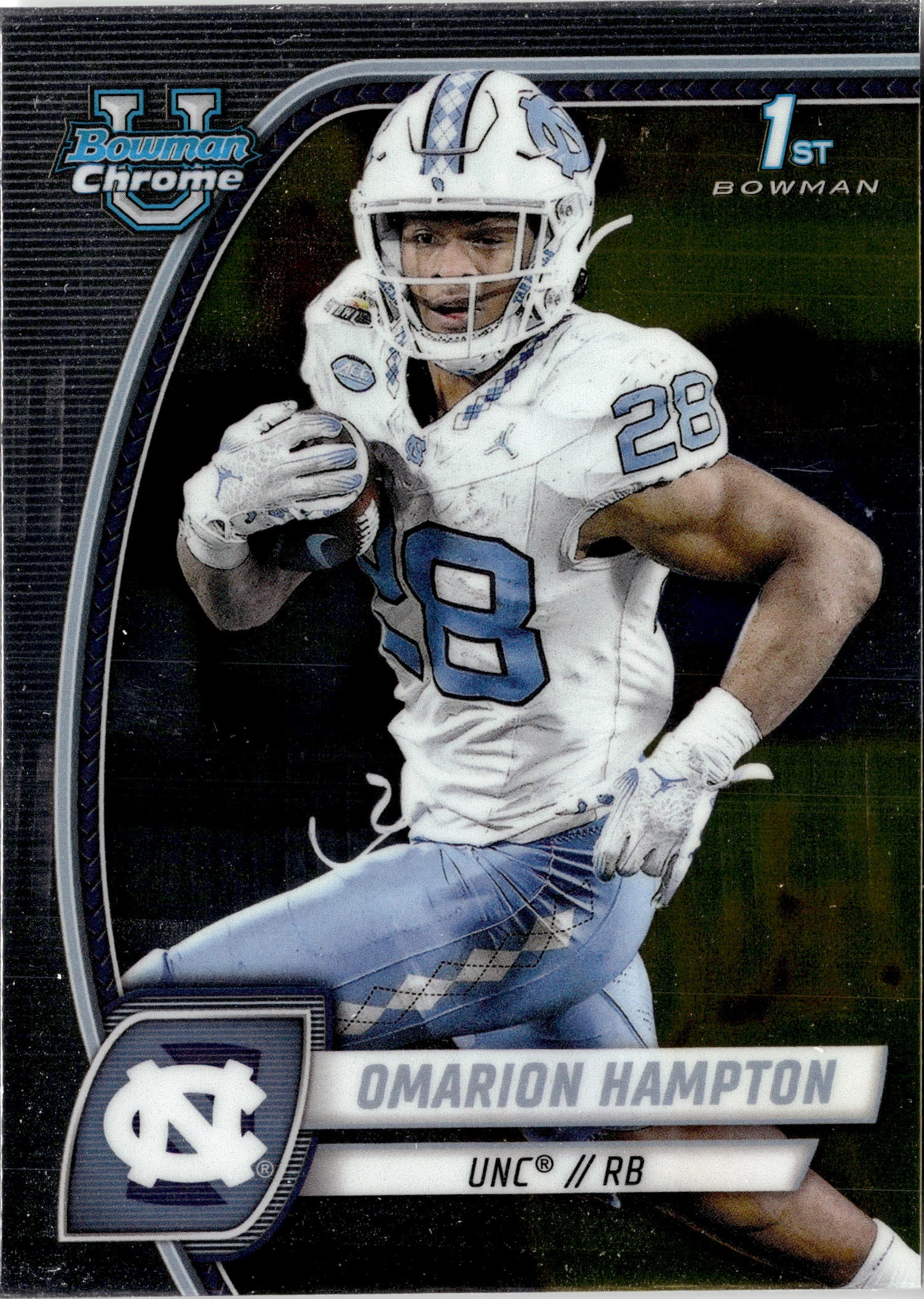 2024 Bowman Chrome U Omarion Hampton graded slab