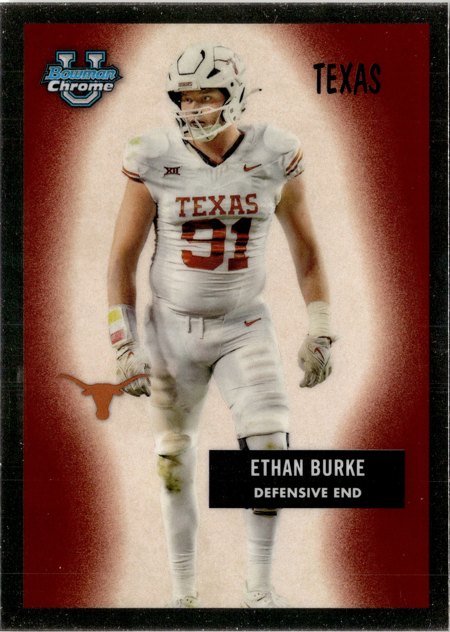 2024 Bowman Chrome U Ethan Burke graded slab