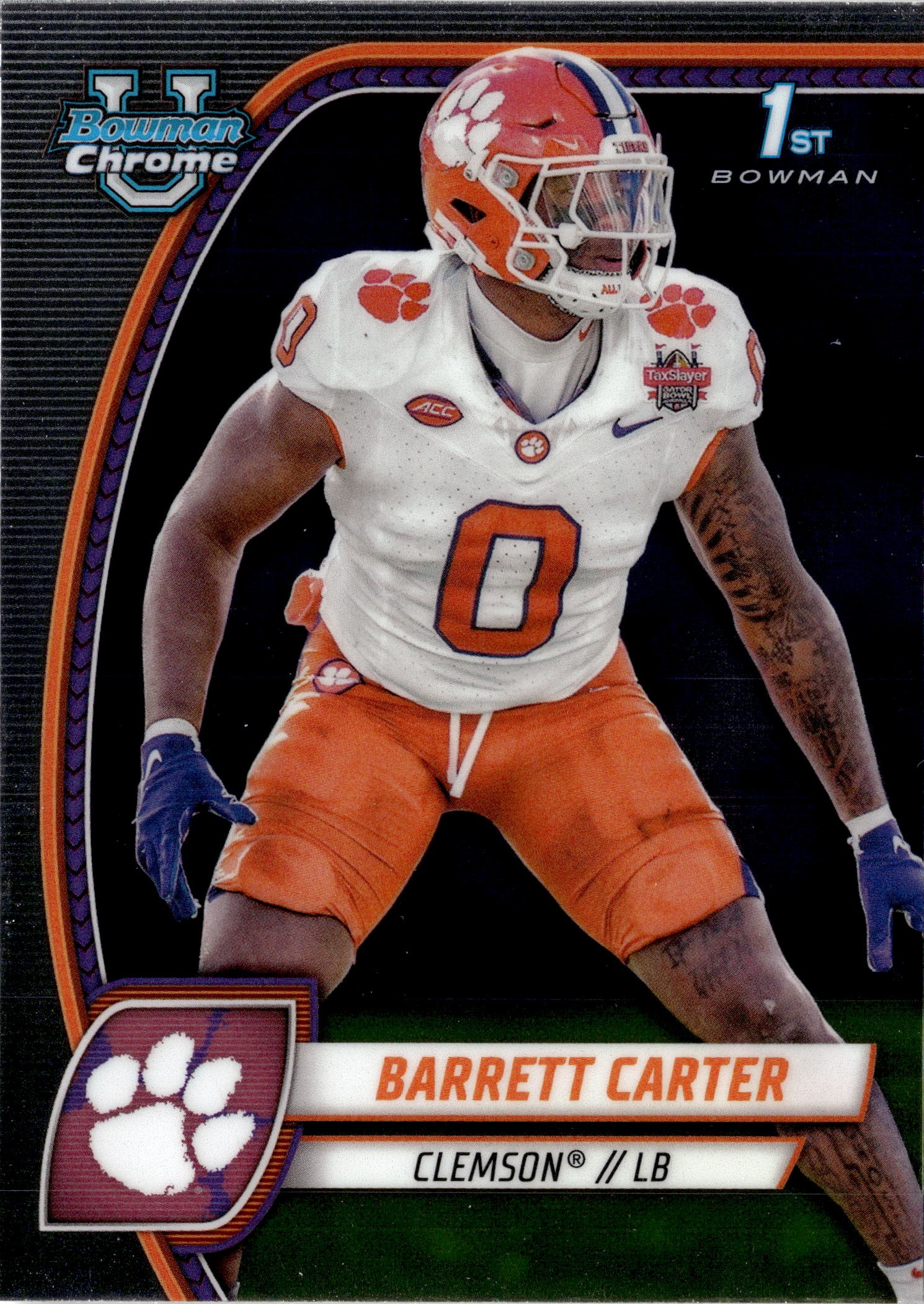 2024 Bowman Chrome U Barrett Carter graded slab