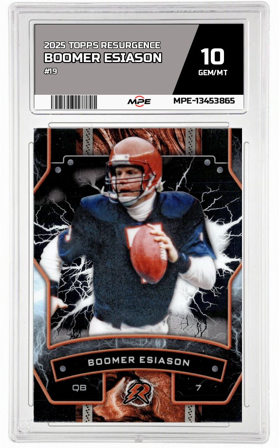 2025 TOPPS RESURGENCE #19 BOOMER ESIASON MPE 10 GEM/MT — graded card auctioned from the MPE vault