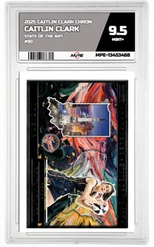 2025 CAITLIN CLARK CHRON STATE OF THE ART #90 CAITLIN CLARK MPE 9.5 MINT+ — graded card up for auction