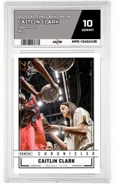 2025 CAITLIN CLARK CHRON SNAPSHOTS #93 CAITLIN CLARK MPE 10 GEM/MT — graded card up for auction