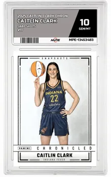 2025 CAITLIN CLARK CHRON SNAPSHOTS #97 CAITLIN CLARK MPE 10 GEM/MT — graded card up for auction