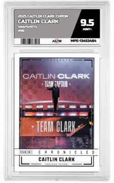 2025 CAITLIN CLARK CHRON SNAPSHOTS #98 CAITLIN CLARK MPE 9.5 MINT+ — graded card up for auction