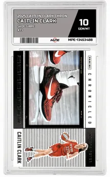 2025 CAITLIN CLARK CHRON SHOE GAME #73 CAITLIN CLARK MPE 10 GEM/MT — graded card up for auction