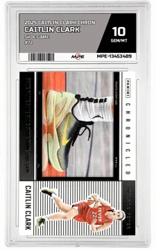 2025 CAITLIN CLARK CHRON SHOE GAME #72 CAITLIN CLARK MPE 10 GEM/MT — graded card up for auction