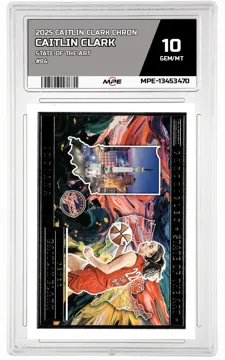 2025 CAITLIN CLARK CHRON STATE OF THE ART #84 CAITLIN CLARK MPE 10 GEM/MT — graded card up for auction