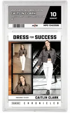 2025 CAITLIN CLARK CHRON DRESS FOR SUCCESS-Dressed for Success #69 CAITLIN CLARK MPE 10 GEM/MT — graded card up for auction
