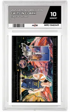 2025 CAITLIN CLARK CHRON STATE OF THE ART #86 CAITLIN CLARK MPE 10 GEM/MT — graded card up for auction