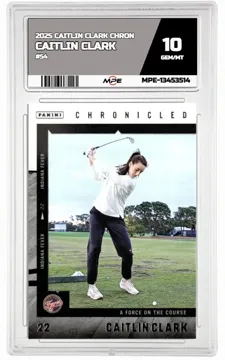 2025 CAITLIN CLARK CHRON #54 CAITLIN CLARK MPE 10 GEM/MT — graded card up for auction