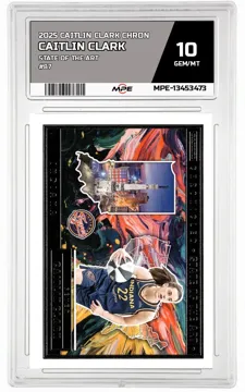 2025 CAITLIN CLARK CHRON STATE OF THE ART #87 CAITLIN CLARK MPE 10 GEM/MT — graded card up for auction