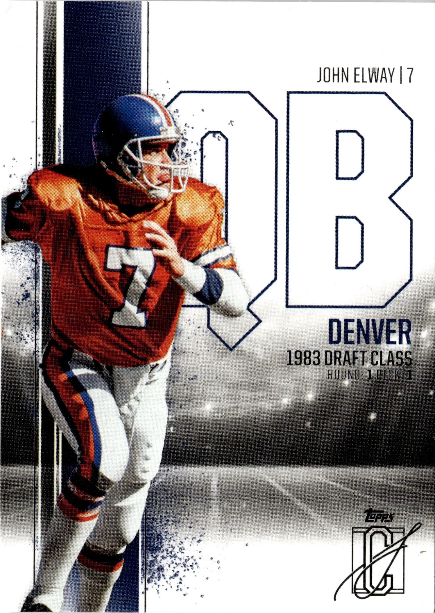 2025 Topps Signature Class John Elway graded slab