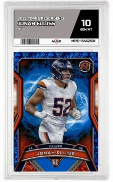 2025 TOPPS RESURGENCE #128 JONAH ELLISS MPE 10 GEM/MT — graded card up for auction