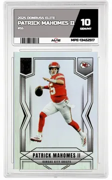 2025 DONRUSS ELITE #55 PATRICK MAHOMES II MPE 10 GEM/MT — graded card up for auction