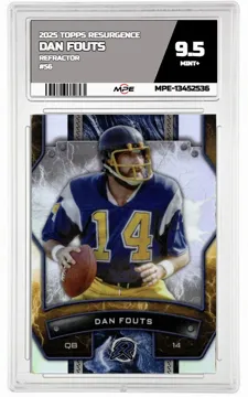 2025 TOPPS RESURGENCE REFRACTOR #56 DAN FOUTS MPE 9.5 MINT+ — graded card up for auction
