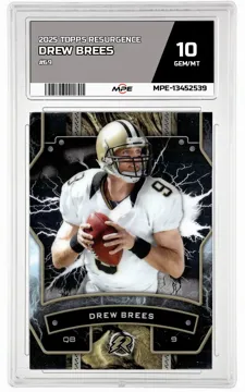 2025 TOPPS RESURGENCE #69 DREW BREES MPE 10 GEM/MT — graded card up for auction
