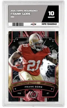2025 TOPPS RESURGENCE #90 FRANK GORE MPE 10 GEM/MT — graded card up for auction