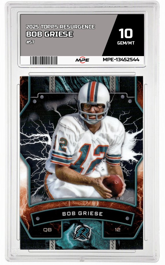 2025 TOPPS RESURGENCE #57 BOB GRIESE MPE 10 GEM/MT — graded card auctioned from the MPE vault