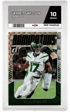 2024 DONRUSS DOMINATORS #22 GARRETT WILSON MPE 10 GEM/MT — graded card up for auction