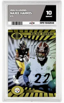 2024 ILLUSIONS #75 NAJEE HARRIS MPE 10 GEM/MT — graded card up for auction