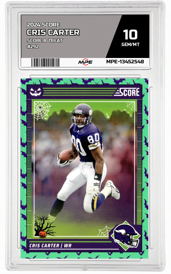 2024 SCORE SCORE A TREAT #292 CRIS CARTER MPE 10 GEM/MT — graded card auctioned from the MPE vault