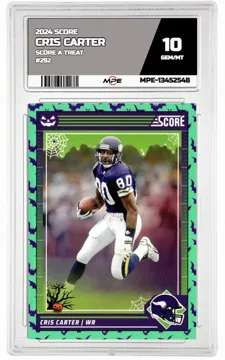 2024 SCORE SCORE A TREAT #292 CRIS CARTER MPE 10 GEM/MT — graded card up for auction