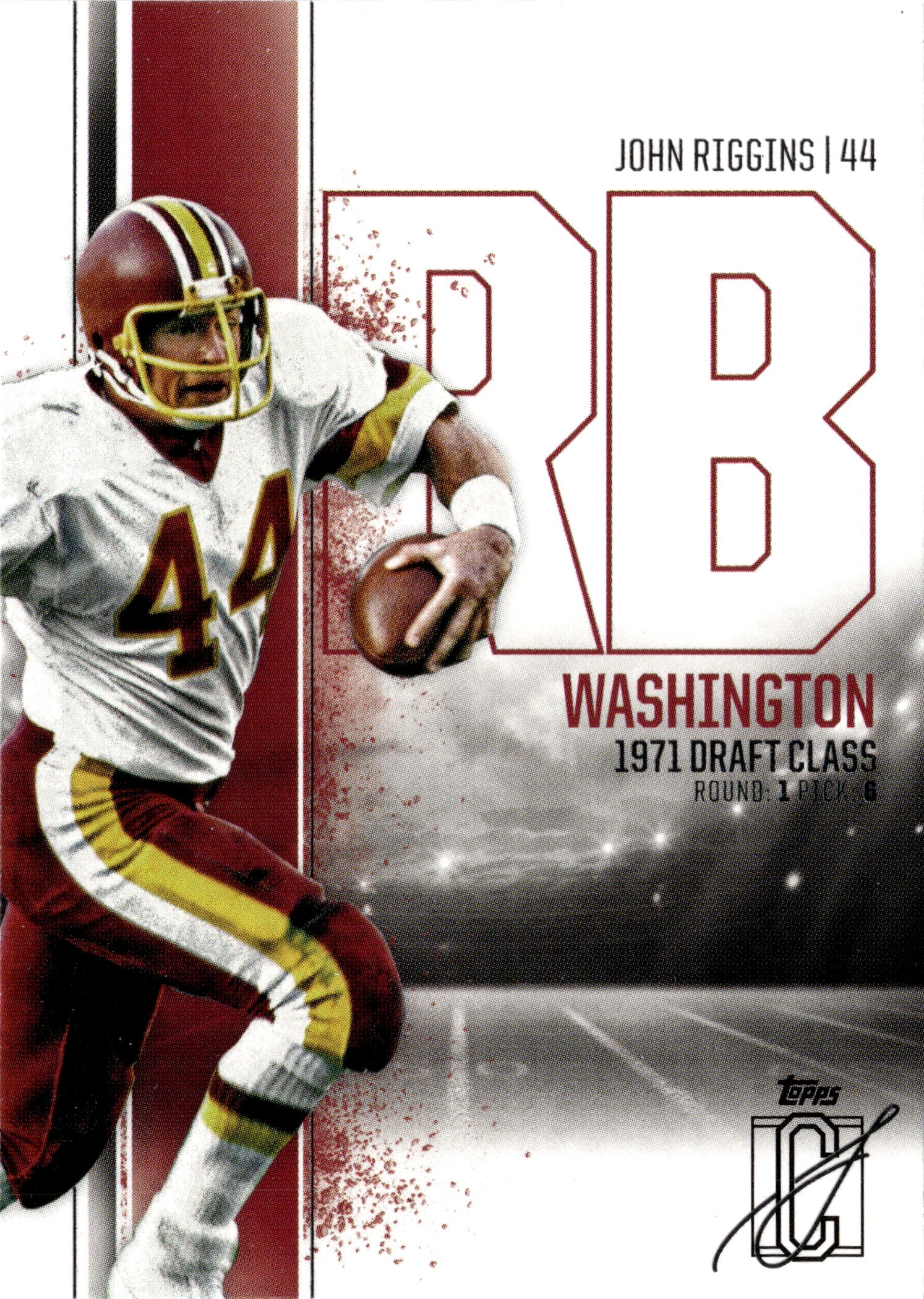 2025 Topps Signature Class John Riggins graded slab