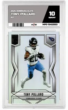 2025 DONRUSS ELITE #21 TONY POLLARD MPE 10 GEM/MT — graded card up for auction