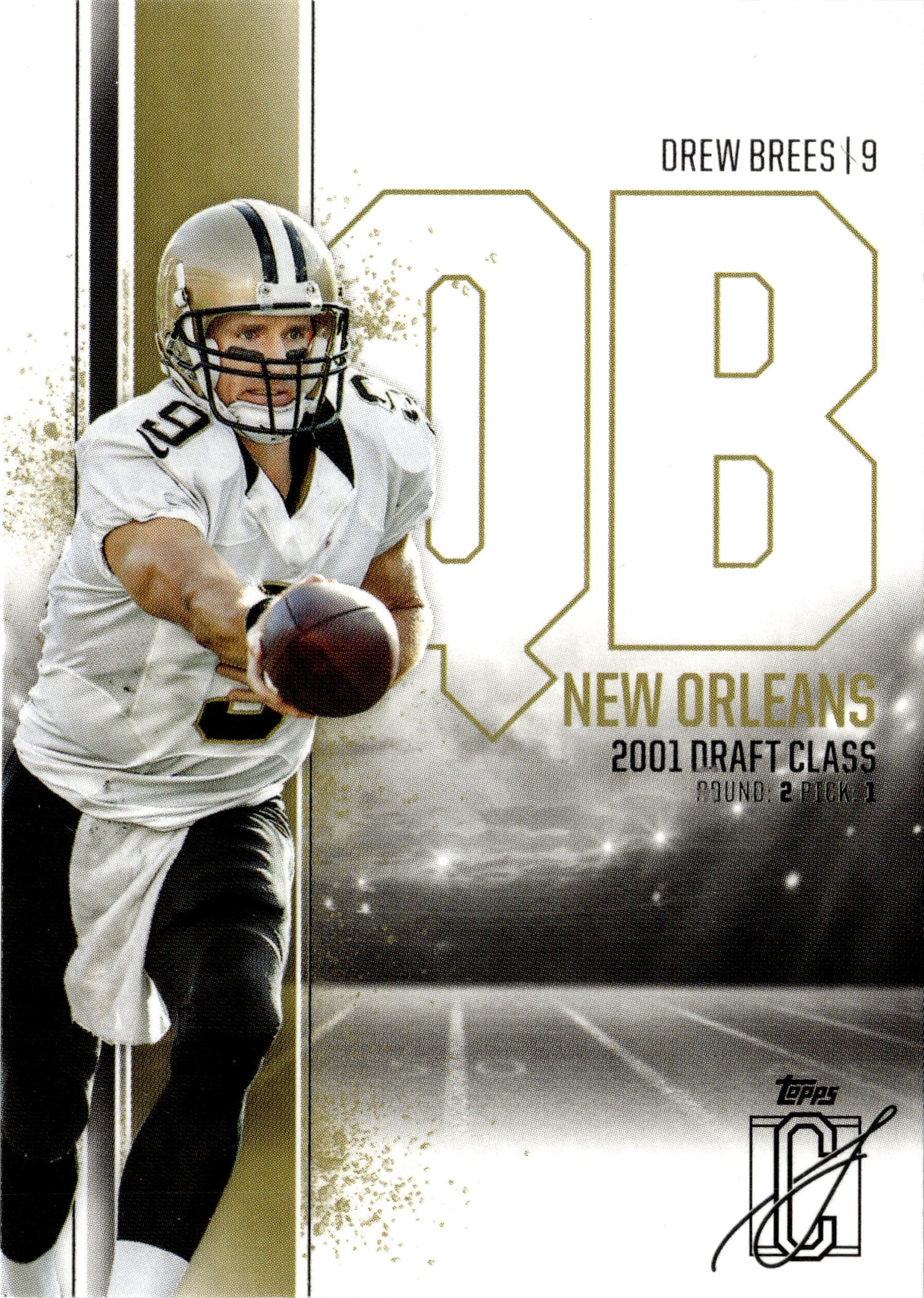 2025 Topps Signature Class Drew Brees graded slab