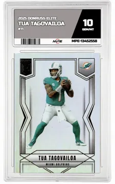 2025 DONRUSS ELITE #71 TUA TAGOVAILOA MPE 10 GEM/MT — graded card up for auction
