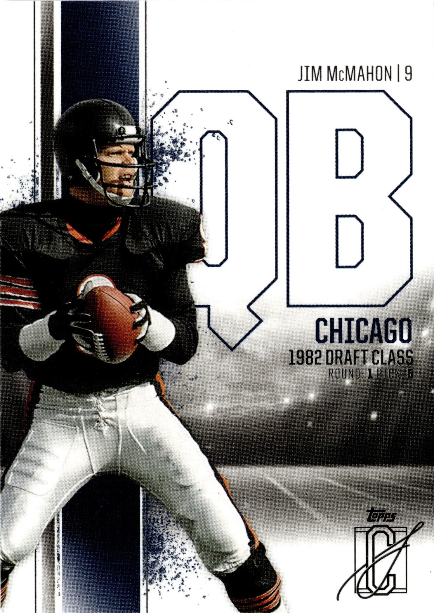 2025 Topps Signature Class Jim McMahon graded slab