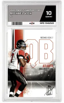 2025 TOPPS SIGNATURE CLASS #2 MICHAEL VICK MPE 10 GEM/MT — graded card up for auction