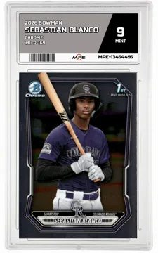 2026 BOWMAN CHROME #BCP-169 SEBASTIAN BLANCO MPE 9 MINT — graded card up for auction