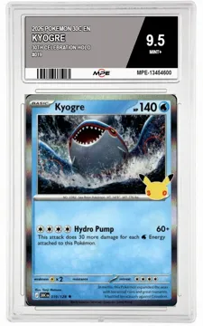 2026 POKEMON 30C EN 30th Celebration-HOLO #019 KYOGRE MPE 9.5 MINT+ — graded card up for auction