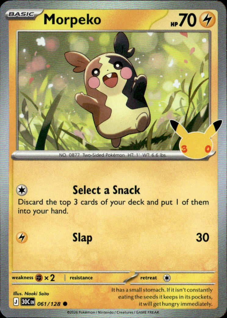 2026 Pokemon 30C En Morpeko graded slab