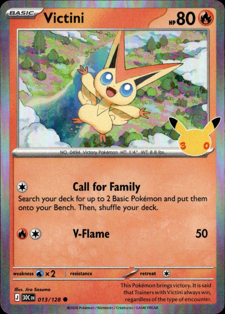 2026 Pokemon 30C En Victini graded slab