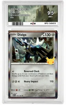 2026 POKEMON 30C EN 30th Celebration-HOLO #103 DIALGA MPE 9.5 MINT+ — graded card up for auction