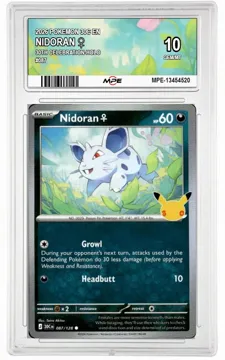 2026 POKEMON 30C EN 30th Celebration-HOLO #087 NIDORAN ♀ MPE 10 GEM/MT — graded card up for auction