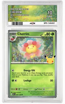 2026 POKEMON 30C EN 30th Celebration-HOLO #7 CHERRIM MPE 10 GEM/MT — graded card up for auction